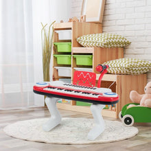 Load image into Gallery viewer, 37-key Kids Toy Keyboard Piano with Microphone-Red