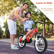Load image into Gallery viewer, 16" Kids Bike Toddlers Adjustable Freestyle Bicycle with Training Wheels-Red
