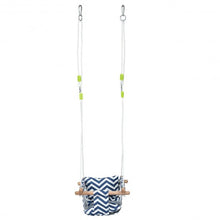 Load image into Gallery viewer, Indoor Outdoor Baby Canvas Hanging Swing-Blue