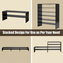 Load image into Gallery viewer, 3 Pcs 31-Inch Stackable Shoe Rack-Brown