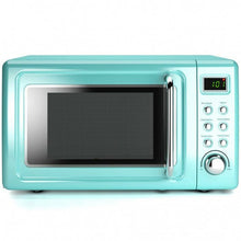 Load image into Gallery viewer, 700W Glass Turntable Retro Countertop Microwave Oven-Green
