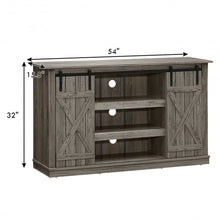 Load image into Gallery viewer, Sliding Barn TV Stand Console Table-Gray