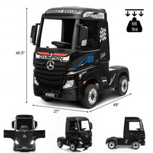Load image into Gallery viewer, 12 V Mercedes Benz Actros Electric Kids Ride on Truck w/ Remote Control & MP3