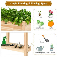 Load image into Gallery viewer, Raised Garden Elevated Wood Planter Box Stand
