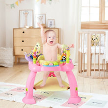 Load image into Gallery viewer, 2-in-1 Baby Jumperoo Adjustable Sit-to-stand Activity Center-Pink