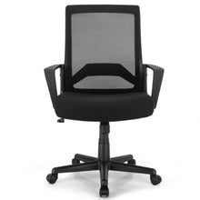 Load image into Gallery viewer, Height Adjustable Mid Back Task Chair Mesh Office Chair with Lumbar Support