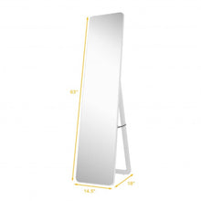 Load image into Gallery viewer, Full Length Frameless Wall Mountable Floor Mirror-White