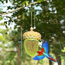 Load image into Gallery viewer, Metal Acorn Wild Bird Feeder Outdoor Hanging Food Dispenser for Garden Yard