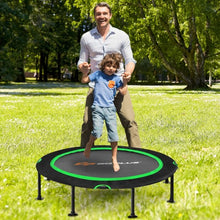 Load image into Gallery viewer, 47" Folding Trampoline Fitness Exercise Rebound with Safety Pad Kids and Adults-Green