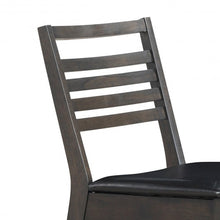 Load image into Gallery viewer, Set of 2 Armless PU Leather Dining Side Chairs-Black