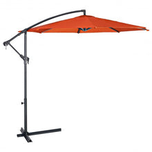 Load image into Gallery viewer, 10' Patio Outdoor Sunshade Hanging Umbrella-Orange