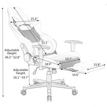 Load image into Gallery viewer, Ergonomic High Back Racing Gaming Chair w/ Lumbar Support & Footrest-Red