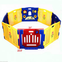 Load image into Gallery viewer, 8 Panel Safety Play Center Baby Playpen