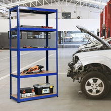 Load image into Gallery viewer, 72" Storage Shelf Steel Metal 5 Levels Adjustable Shelves-Navy