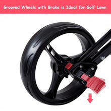 Load image into Gallery viewer, 4 Wheels Folding Golf Pull Push Cart Trolley