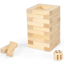 Load image into Gallery viewer, 54 Pcs Giant Wooden Tumbling Timber Toy with Carrying Bag