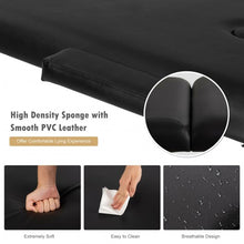 Load image into Gallery viewer, 84'' L Portable Adjustable Massage Bed w/ Carry Case for Facial Salon Spa -Black