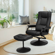 Load image into Gallery viewer, Recliner Chair Swivel Armchair Lounge-Black