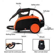 Load image into Gallery viewer, Heavy Duty Household Multipurpose Steam Cleaner with 18 Accessories