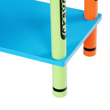 Load image into Gallery viewer, 3 Tiers Kids Bookshelf Crayon Themed Storage Colorful Shelves