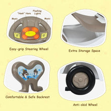 Load image into Gallery viewer, 3-in-1 Baby Walker Sliding Car Pushing Cart Toddler Ride-Gray