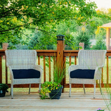 Load image into Gallery viewer, 21" x 21" Patio Chair Seat Cushion Pads for Indoor and Outdoor-Navy