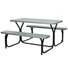 Load image into Gallery viewer, Picnic Table Bench Set for Outdoor Camping -Green