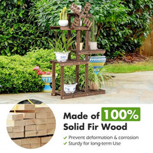 Load image into Gallery viewer, Wood Plant Stand 5 Tier Shelf Multiple Space-saving Rack