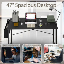Load image into Gallery viewer, Modern Computer Desk Study Writing Table with Storage Bag for Home and Office-L