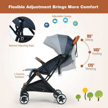 Load image into Gallery viewer, Lightweight Aluminium Frame Baby Stroller with Net-Blue