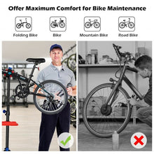 Load image into Gallery viewer, Pro Bike Adjustable 41" To 75'' Cycle Bicycle Rack Repair Stand w/ Tool Tray Red