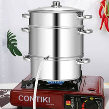 Load image into Gallery viewer, 10 Quart Stainless Steel Fruit Juicer Steamer Multipot