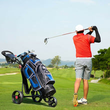 Load image into Gallery viewer, Durable Foldable Steel Golf Cart with Mesh Bag