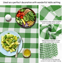 Load image into Gallery viewer, 2 Pcs Stain Resistant and Wrinkle Resistant Table Cloth-Green
