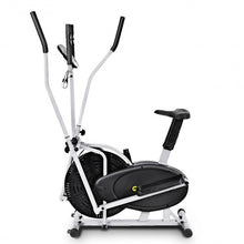 Load image into Gallery viewer, 2-in-1 Elliptical Dual Cross Trainer Machine Fan Bike
