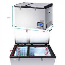 Load image into Gallery viewer, 105-Quart Portable Electric Compressor Camping Cooler Refrigerator
