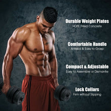 Load image into Gallery viewer, 66 LBS 16 Adjustable Plates Fitness Dumbbell