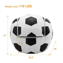 Load image into Gallery viewer, Football Shaped Kids Sofa Couch with Ottoman