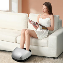 Load image into Gallery viewer, Shiatsu Foot Massager with Heat Kneading Rolling Scraping Air Compression-Silver