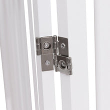 Load image into Gallery viewer, 35'' Folding Standing 4 Panel Wood Pet Fence-White