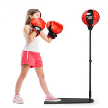 Load image into Gallery viewer, Kids Punching Bag with Adjustable Stand and Boxing Gloves