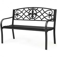 Load image into Gallery viewer, Patio Park Yard Outdoor Furniture Steel Bench