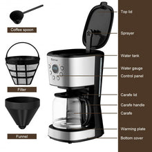 Load image into Gallery viewer, 12-cup LCD Display Programmable Coffee Maker Brew Machine
