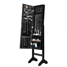 Load image into Gallery viewer, Attractive Rectangle Mirrored Jewelry Cabinet-Black