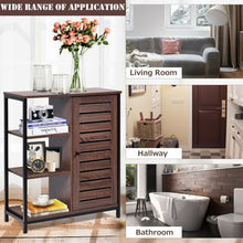 Load image into Gallery viewer, Industrial Bathroom Storage Free Standing Cabinet with 3 Shelves