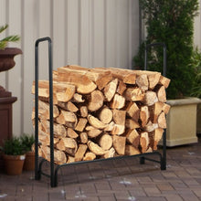 Load image into Gallery viewer, 4 Feet Outdoor Steel Firewood Log Rack