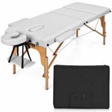 Load image into Gallery viewer, 3 Fold 84" L Portable Adjustable Massage Table with Carry Case