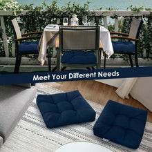 Load image into Gallery viewer, 21" x 21" Patio Chair Seat Cushion Pads for Indoor and Outdoor-Navy