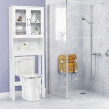 Load image into Gallery viewer, Over the Toilet Storage Cabinet Bathroom Space Saver with Tempered Glass Door
