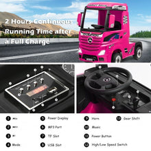 Load image into Gallery viewer, 12 V Mercedes Benz Actros Electric Kids Ride on Truck with Remote Control & MP3